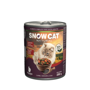 Enlatado de carne, cenoura e chia